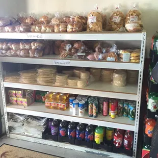 They also sell chips, tortillas and Mexican bread