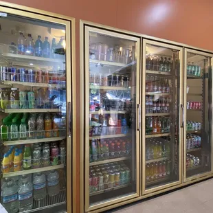 Allllll the beverage options including 1 gallon water jugs