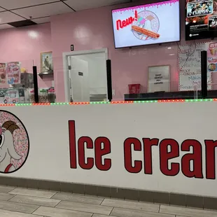 an icecream counter