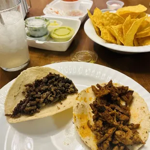 Carne Asada Taco &amp; Al Pastor Taco!