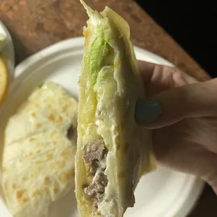 Super quesadilla with steak