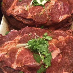 Marinated diezmillo (carne asada)