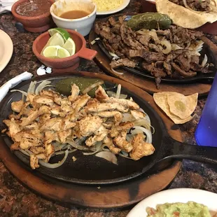 2orders of fajitas good but no bell peppers! But very flavorful!