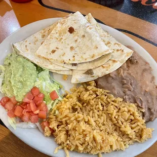 Quesadilla plate...
