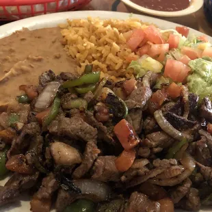 Beef Fajitas...not bad.