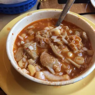 Small bowl of menudo...
