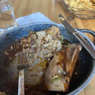 a plate of food on a table