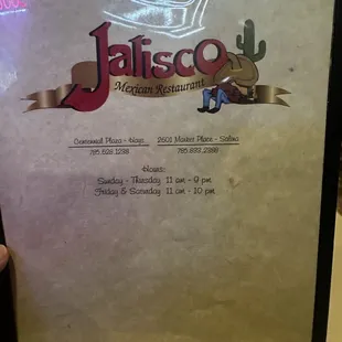 Front cover