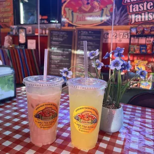 While I wait besides, agua frescas are half off on Thursdays. Fatima convinced me. Mi amiga Fatima! So now I wait for my tripa.