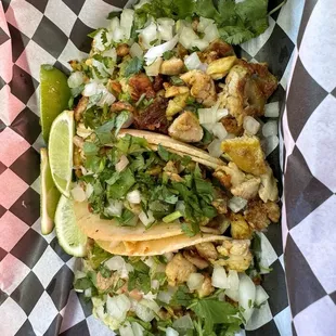 The pollo asados tacos were fantastic!