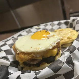 Breakfast burger