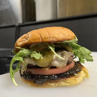 The triple six burger