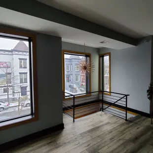 Upstairs dining area.