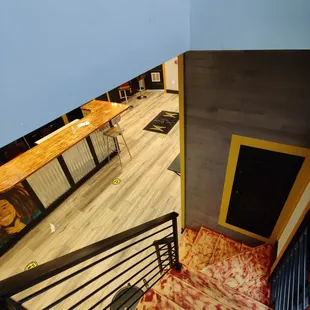 Staircase to upstairs dining area.