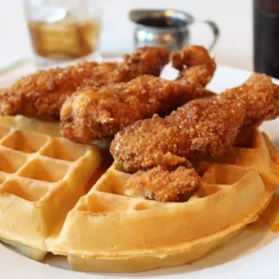 Chicken and waffles