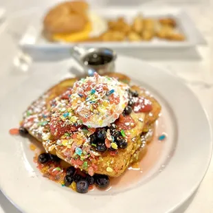 a stack of pancakes on a plate