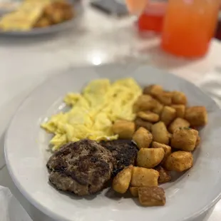 a plate of food on a table