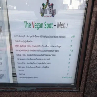 Vegan options!