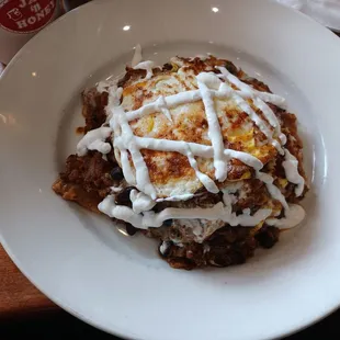  plate of food on a table