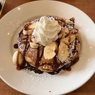 Banana and Nutella Pancakes