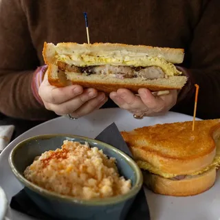 Roasted Pork Belly or Smoked Tofu Breakfast Sandwich