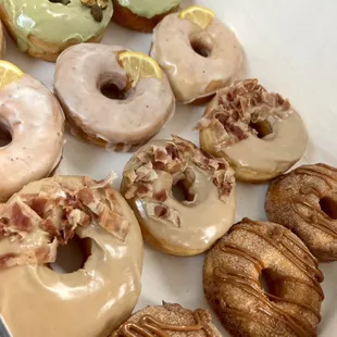 Matcha Pistachio, Lemon Poppyseed, Maple Bacon, &amp; Cinnamon Churro