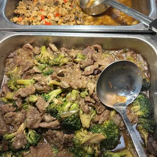 a variety of food items