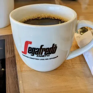 Segafredo coffee in a Segafredo mug... Coffee-ception!