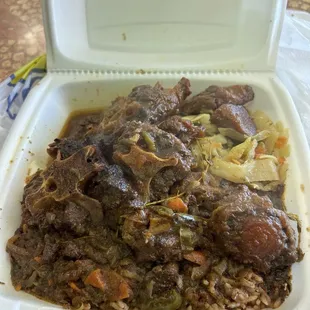 Oxtail dinner