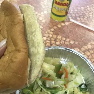 Veggie patty with coco bread