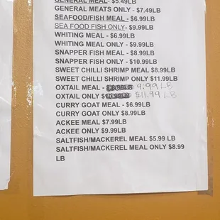 Prices