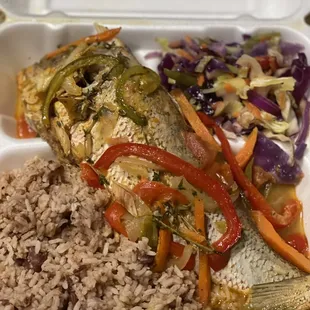 Grilled Steamed Whole Fish