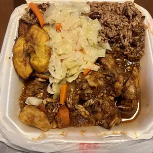 Brown stew chicken