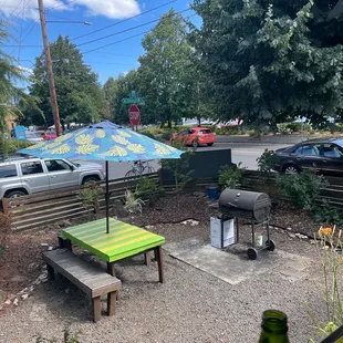 Outside seating area