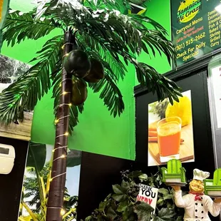 a fake palm tree
