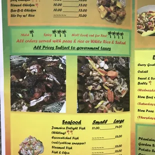 Carry out menu