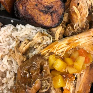 a variety of food items