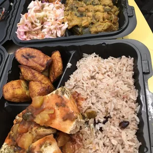 a variety of food items