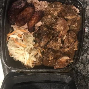 Brown Stew Chicken Plate