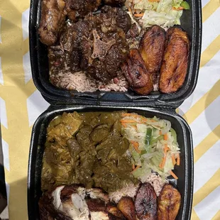 Had the Oxtail Plate and the combo plate with jerk and curry chicken. Both were delicious.