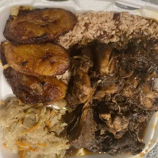 Brown Stew Chicken Plate