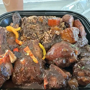 Jerk chicken &amp; Brown Stew chicken Combo