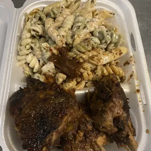 Jerk, chicken pasta