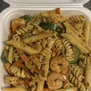 Shrimp pasta