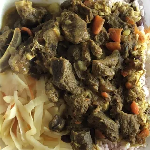 Curry goat large $12.50