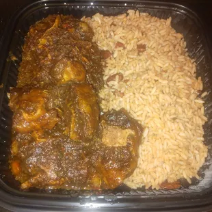 Oxtails,Rice and Peas