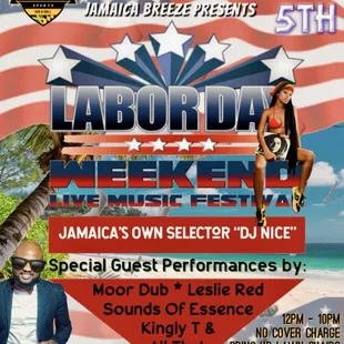 labor day weekend flyer