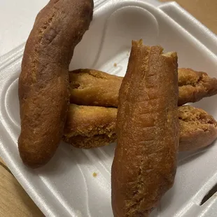 Burnt festivials....like why would you serve me that!?? The food is too salty also.