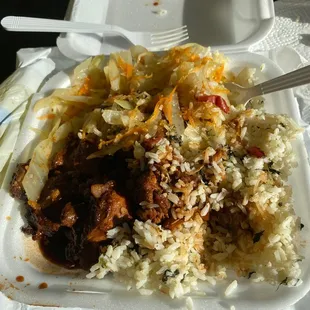 Brown stew chicken