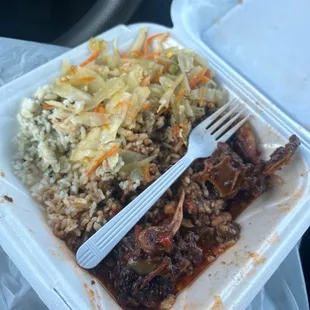 Oxtail &amp; Spinich Rice